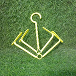 Hanging shoe rack with four rotating hooks, dual-use for drying shoes, windproof.