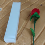 Artificial Rose Flower Shaped Jewelry Ring Box (1 Pc)