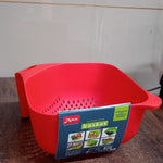 Apex Multi-Functional Plastic Strainer Bowl with Ergonomic Handle (1 Pc)