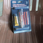 Tyre Repair Puncture Kit with 5 Rubber Strips (8 Pcs Set)