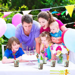 Kids' party straws with fun cartoon designs