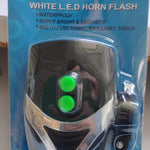 Bicycle 3 LED White Headlight Lamp (1 Pc / Battery not included)
