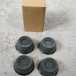 Machine leveling anti-walk pads, shock-absorbing base