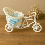 Bicycle-Shaped Plastic Flower Pot Stand for Home Decor