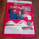 Underarms Sweat Pads Disposable Highly Absorbent Pads Cotton (Pack of 10)