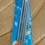 Set of 4 Stainless Steel Straws & Brush (2 Straight straws, 2 Bent straws, 1 Brush)