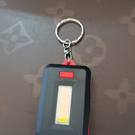 LED Keychain COB Light with Hook & Loop Sticker 3 Light Modes (1 Pc)