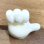 White Multifunctional Multi functional Hand Shape Wall Clip Hanger Keys Cable Holder