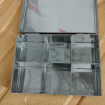 Multipurpose Stainless Steel Jewelry Storage Organizer Box 6 Compartments (1 Pc)