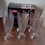 Supermom Transparent Plastic Milkshake Glass Set (400ML / 6 Pc)