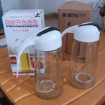 Kitchen Glass Oil Bottle Dispenser Automatic Opening Bottles  630 ML