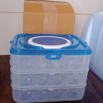 3-Layer Plastic Refrigerator Egg Storage Box (36 Grid)