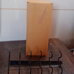 Double-Row Metal cupholder Rack, Multi-Purpose Iron Hanger with 6 Hooks (1 Pc)