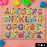 TOP BRIGHT Wooden ABC & Shape Learning Puzzle