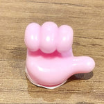 Pink Multifunctional Multi functional Hand Shape Wall Clip Hanger Keys Cable Holder