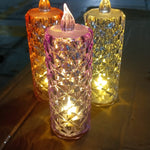 purple LED candle