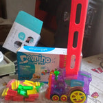 Transparent Funny Train Engine Block Set – 60-Piece Music & Lights