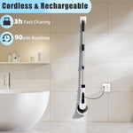 Bathroom tile cleaning power brush
