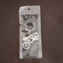 Motorcycle Silhouette Metal Keychain - (1 Pc)