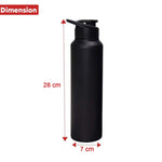 Stainless Steel 1000ml Flip-Top Reusable Sports Water Bottle