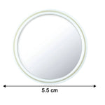 White Round Car Blind Spot Rear View Mirror Set (2 Pc)