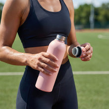 Stainless Steel Double Wall Vacuum-Insulated Drink Water (Pink / 500 ML Approx)