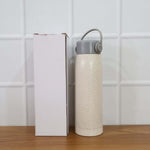 Creative Wheat Glass Water Bottle with Phone Holder (380ml)