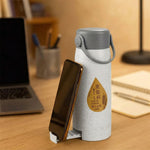 Premium Glass Water Bottle With Mobile Phone Holder (1 Pc 380 Ml)