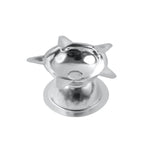 Stainless Steel Lotus Style Aarti Diya