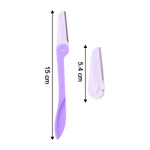Eyebrow facial hair razor with 3 Replaceable Blades