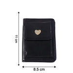Compact Snap Button Card Holder Wallet (1 Pc)