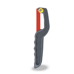 Mini hacksaw with a metal frame and blade