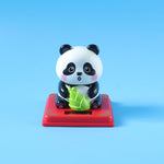 Solar energy powered panda decor