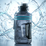 Large Square Gallon Style Water Bottle With Handle 1500 Ml