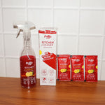 Pollic kadam Concentrated Kitchen Surface Cleaner Refill Kit with Spray Bottle