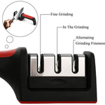 3 Stage Knife Sharpener Tool with Ergonomic Handle (1 Pc)