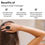 Scalp Massager Shampoo Brush with Soft Silicone Bristles