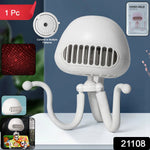 Portable USB mini fan with light projection