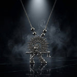 Oxidized devotional necklace        
