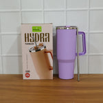 Konvex Large Capacity Insulated Tumbler Mug With Handle And Straw 1200 Ml Approx