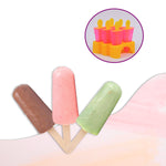 Kulfi Maker Moulds Set Plastic Homemade Kulfi Mould 6pcs Set For Freezer Use