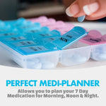 Weekly Pill Organizer Box with 21 Compartments (1 Pc)