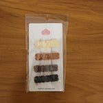 Elegant Bow Design Hair Clips Set (4 Pc)
