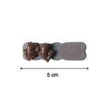 Elegant Bow Design Hair Clips Set (4 Pc)