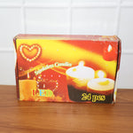 christmas Premium Glitter LED Tealight Candles (24 Pc Set)