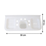 Plastic Soap Dish and plastic soap dish tray (2 Pc)