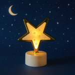 Decorative Star Shaped Flameless LED Candles (4 Pc)