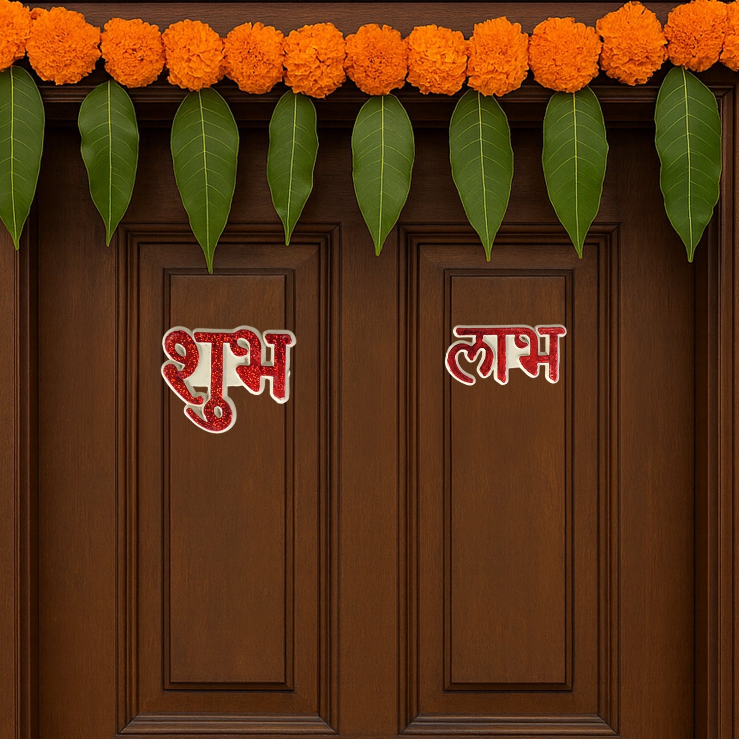 Traditional Decorative “Shubh Labh” Sticker - (Set) – coreldove.com