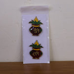 Shubh Labh Kalash Shaped Wall Hangings (2 Pc)