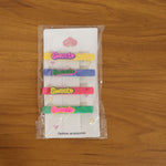 Sweet Text Decorative Hair Clip Set (4 Pc)